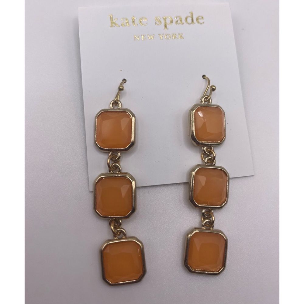Kate Spade Orange Drop Earrings